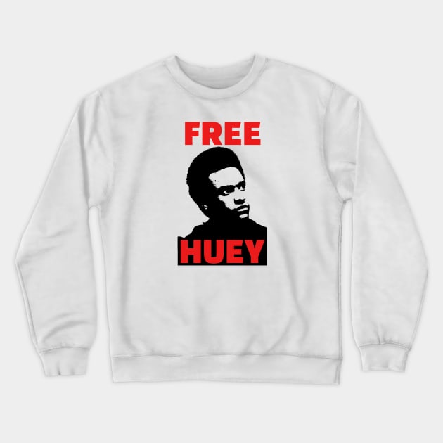 Free Huey, Black History, Civil Rights Crewneck Sweatshirt by UrbanLifeApparel